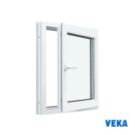 Пластиковое окно ПВХ VEKA одностворчатое 600x500мм (ВхШ) Однокамерное