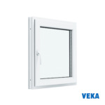Пластиковое окно ПВХ VEKA одностворчатое 600x500мм (ВхШ) Однокамерное