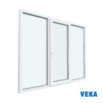 Пластиковое окно пвх VEKA трёхстворчатое 1200x1600мм(ВхШ) Двухкамерное